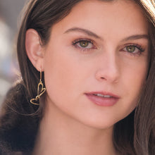 Load image into Gallery viewer, Devotion Heart Dangle Earrings