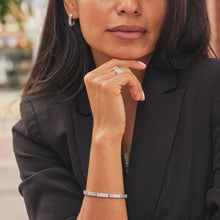 Load image into Gallery viewer, Mirage Diamond Hoop Earrings