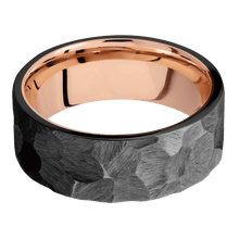Load image into Gallery viewer, Zirconium + Rock Finish + 14K Rose Gold