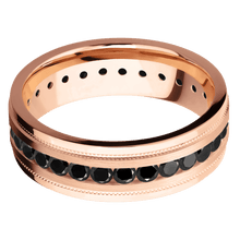 Load image into Gallery viewer, 18K Rose Gold + Satin , Polish Finish