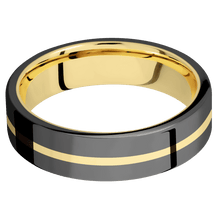 Load image into Gallery viewer, Zirconium + Polish Finish + 14K Yellow Gold