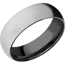 Load image into Gallery viewer, 14K White Gold + Satin Finish + Zirconium