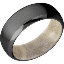 Load image into Gallery viewer, Zirconium + Satin , Polish Finish + Antler