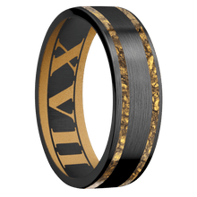 Load image into Gallery viewer, Zirconium + Satin Finish + Gold