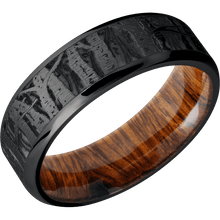 Load image into Gallery viewer, Zirconium + Satin , Polish Finish + Desert Iron Wood