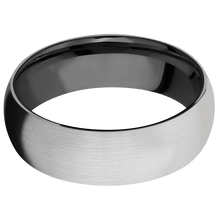 Load image into Gallery viewer, 14K White Gold + Satin Finish + Zirconium