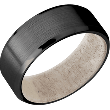 Load image into Gallery viewer, Zirconium + Satin , Polish Finish + Antler