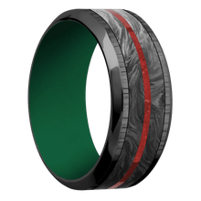 Load image into Gallery viewer, Zirconium + Treebark1 , Polish Finish + Green