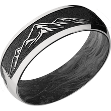 Load image into Gallery viewer, Cobalt Chrome + Polish Finish + Forged Carbon Fiber