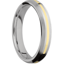 Load image into Gallery viewer, 14K White Gold + Satin , Satin Finish + Titanium