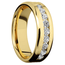 Load image into Gallery viewer, 14K Yellow Gold + Hammer , Polish Finish