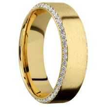 Load image into Gallery viewer, 14K Yellow Gold + Distressed , Polish Finish