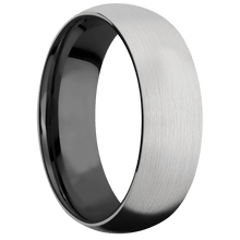 Load image into Gallery viewer, 14K White Gold + Satin Finish + Zirconium