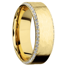 Load image into Gallery viewer, 14K Yellow Gold + Hammer , Polish Finish