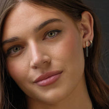 Load image into Gallery viewer, Duplex Petite Pave Dangle Earrings