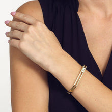 Load image into Gallery viewer, Lines Diamond Hinged Bracelet