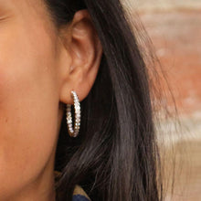 Load image into Gallery viewer, Paloma Inside-Out Diamond Hoops