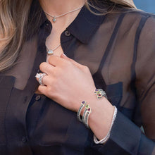 Load image into Gallery viewer, Arrivo Petite Trillion Cuff Bracelet