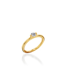 Load image into Gallery viewer, Delicia Solitaire Luminaire Quarter Carat Lab Diamond Ring
