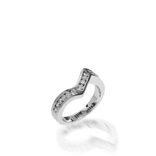 Load image into Gallery viewer, 18 karat White Gold Intrigue Round Brilliant Diamond Engagement Ring