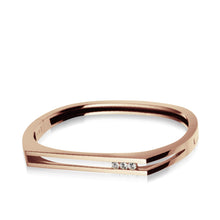 Load image into Gallery viewer, Lines Diamond Hinged Bracelet