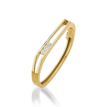 Load image into Gallery viewer, Lines 1.00 Carat Diamond Hinged Bracelet