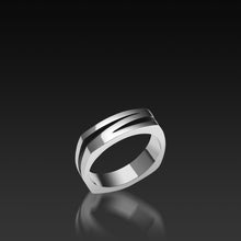 Load image into Gallery viewer, Men's 18-karat white gold Rayo Band