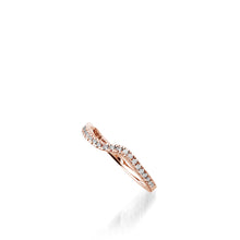 Load image into Gallery viewer, Rhapsody Rose Gold, Diamond Wedding Band