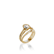 Load image into Gallery viewer, Bellissima Pave Diamond Yellow Gold Engagement Ring