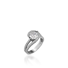 Load image into Gallery viewer, Bellissima Pave Diamond White Gold Engagement Ring