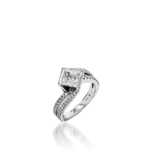 Load image into Gallery viewer, Mystere White Gold Engagement Ring