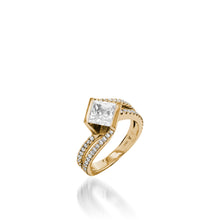 Load image into Gallery viewer, Mystere Yellow Gold Engagement Ring
