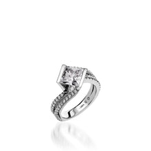 Load image into Gallery viewer, Mystere White Gold Engagement Ring