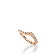 Load image into Gallery viewer, Aquarius Rose Gold, Diamond Wedding Band