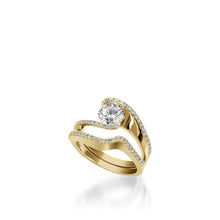 Load image into Gallery viewer, Aquarius Yellow Gold Engagement Ring