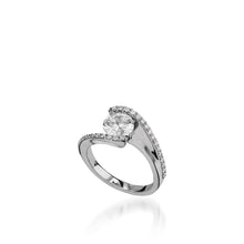 Load image into Gallery viewer, Aquarius White Gold Engagement Ring