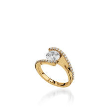 Load image into Gallery viewer, Aquarius Yellow Gold Engagement Ring