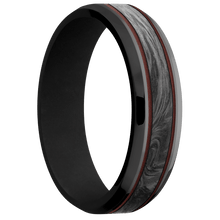 Load image into Gallery viewer, Zirconium + Polish , Polish Finish + Black