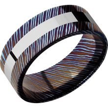 Load image into Gallery viewer, Titanium Damascus + Polish Finish