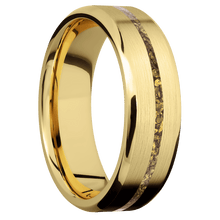Load image into Gallery viewer, 10K Yellow Gold + Satin , Polish Finish