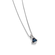 Load image into Gallery viewer, Venture Small Gemstone Pendant Necklace with Diamonds