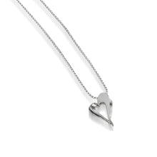 Load image into Gallery viewer, Women&#39;s 14 karat White Gold Adore Petite Heart Pendant Necklace
