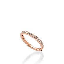 Load image into Gallery viewer, Siena Rose Gold, Diamond Wedding Band