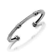Load image into Gallery viewer, Women&#39;s Sterling Silver Apollo Pave Diamond Cuff Bracelet
