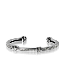 Load image into Gallery viewer, Women's Sterling Silver Apollo Pave Diamond Cuff Bracelet