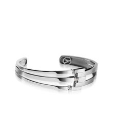 Load image into Gallery viewer, Women's 14 karat White Gold Originate Diamond Cuff Bracelet