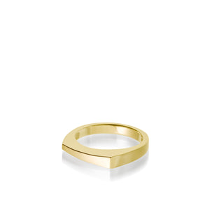 Women's 14 karat Yellow Gold Polar Plain Ring