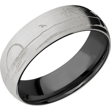Load image into Gallery viewer, 14K White Gold + Satin Finish + Zirconium