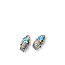 Load image into Gallery viewer, Arrivo Trillion Earrings with Pave Diamonds