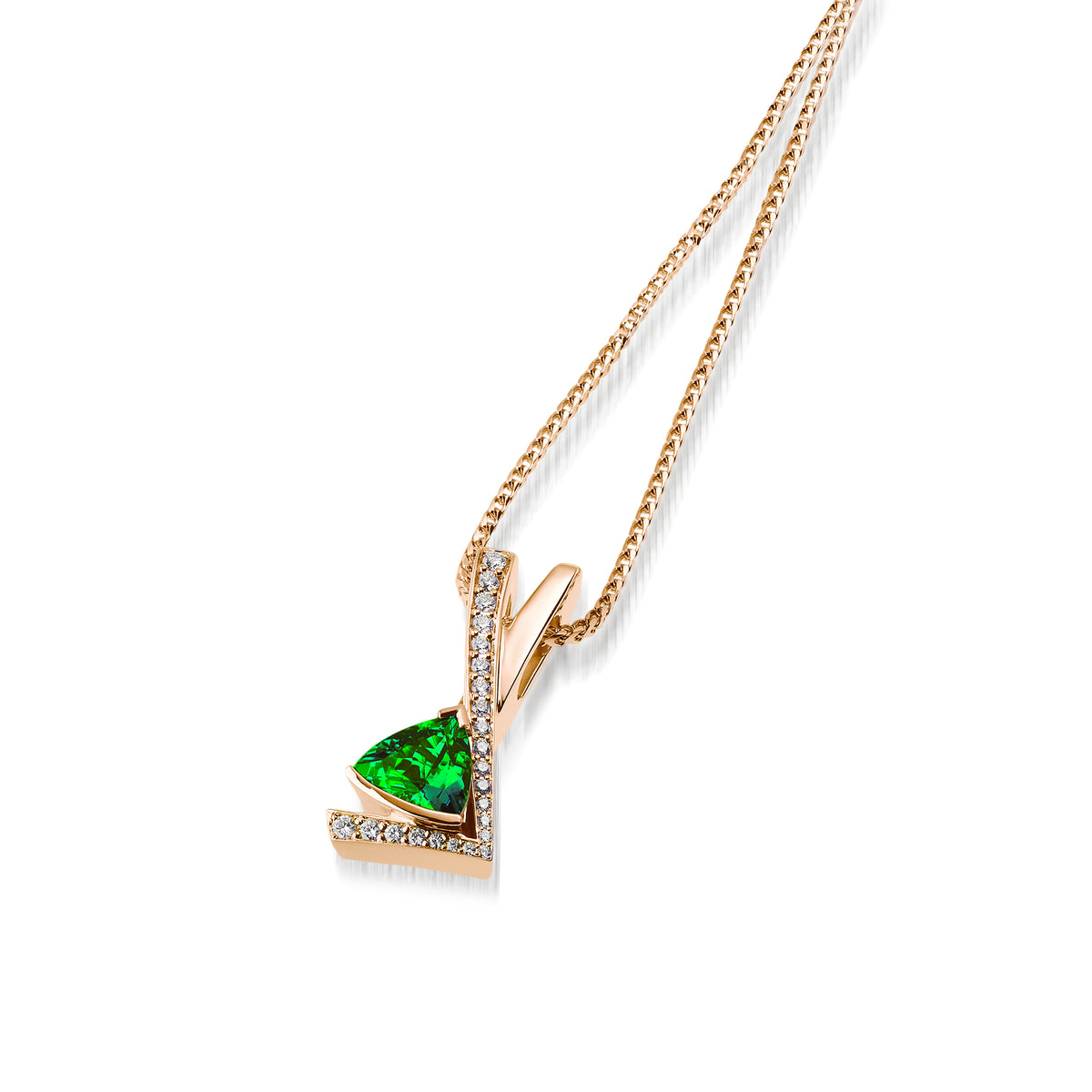 ネックレス・ペンダント TANI by MINETANI Mila Oval Pendant Pave Chain Necklace Designer fashion, Seoul-fully created | W Concept